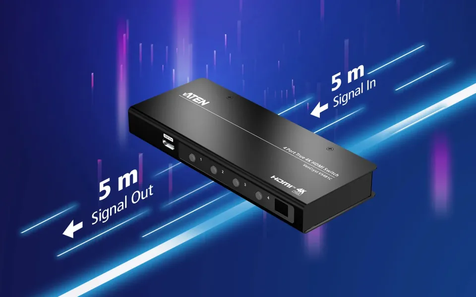 ATEN VS481C-AT-G 4-Port True 4K HDMI Switch
