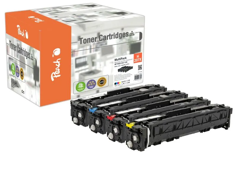 PEACH compatible toner HP No 207X MultiPack, bk, c, m, y, 1x3150, 3x2450 yield