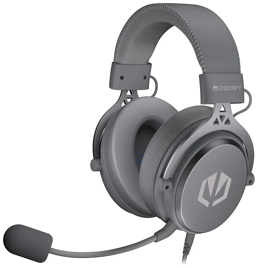 Endorfy VIRO Plus USB Alt Grey Headset,herní,náhlavní,drátový,odnímatelný mik.,5