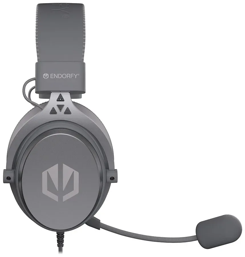 Endorfy VIRO Plus USB Alt Grey Headset,herní,náhlavní,drátový,odnímatelný mik.,5
