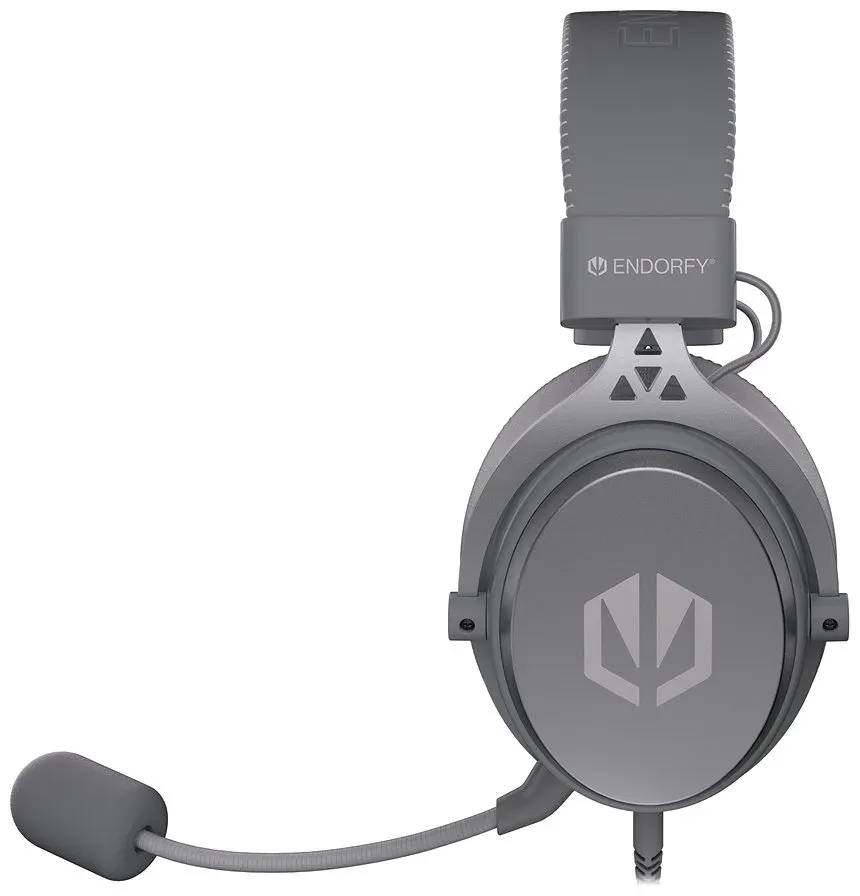 Endorfy VIRO Plus USB Alt Grey Headset,herní,náhlavní,drátový,odnímatelný mik.,5