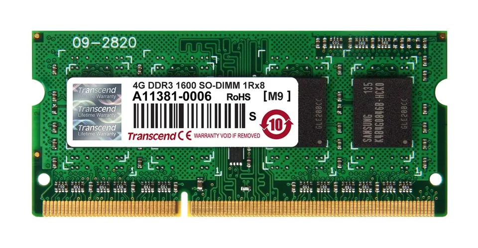 Transcend SODIMM DDR3 4GB 1600MHz 1Rx8 CL11