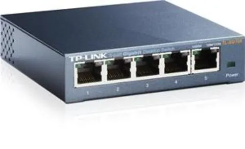 TP-LINK TL-SG105 GBit Switch, 5x 10/100/1000Mbps 5-Port, Stahlgehäuse