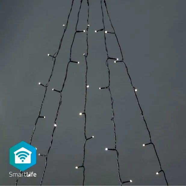 Nedis WIFILXT11W200 SmartLife světelný řetěz | Strom | Wi-Fi | Teplá Bílá | 200