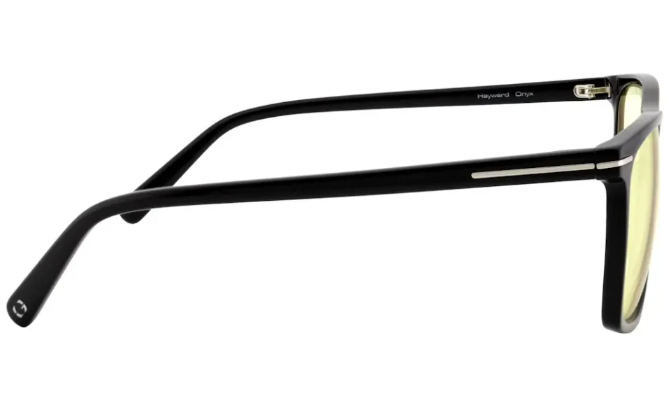 GUNNAR kancelářske/herní brýle HAYWARD ONYX jantarová skla BLF 65 GUNNAR focus