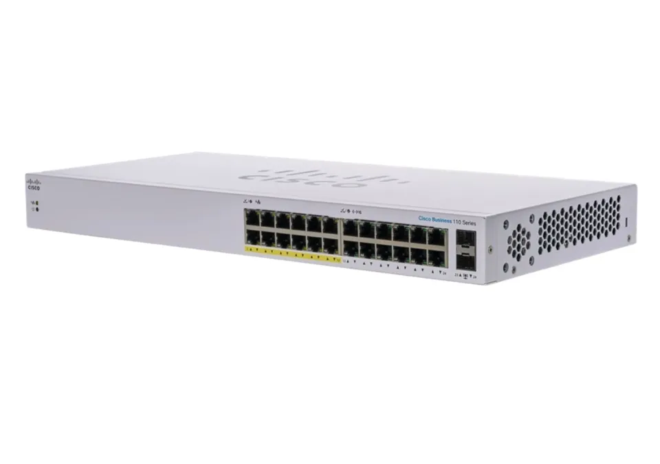 Cisco CBS110 Unmanaged 24-port GE, 2x1G SFP Shared - REFRESH