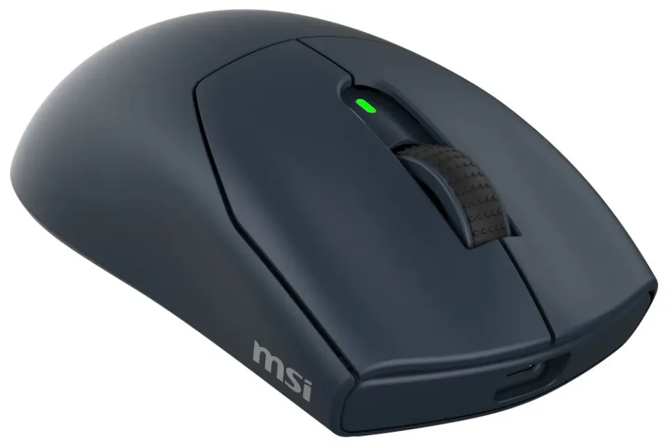 MSI herní myš FORGE GM340 Wireless Navy/ bezdrátová/ 12.000 dpi/ 2,4GHz/ BT5.2/ USB/ 6 tlačítek/ tmavě modrá