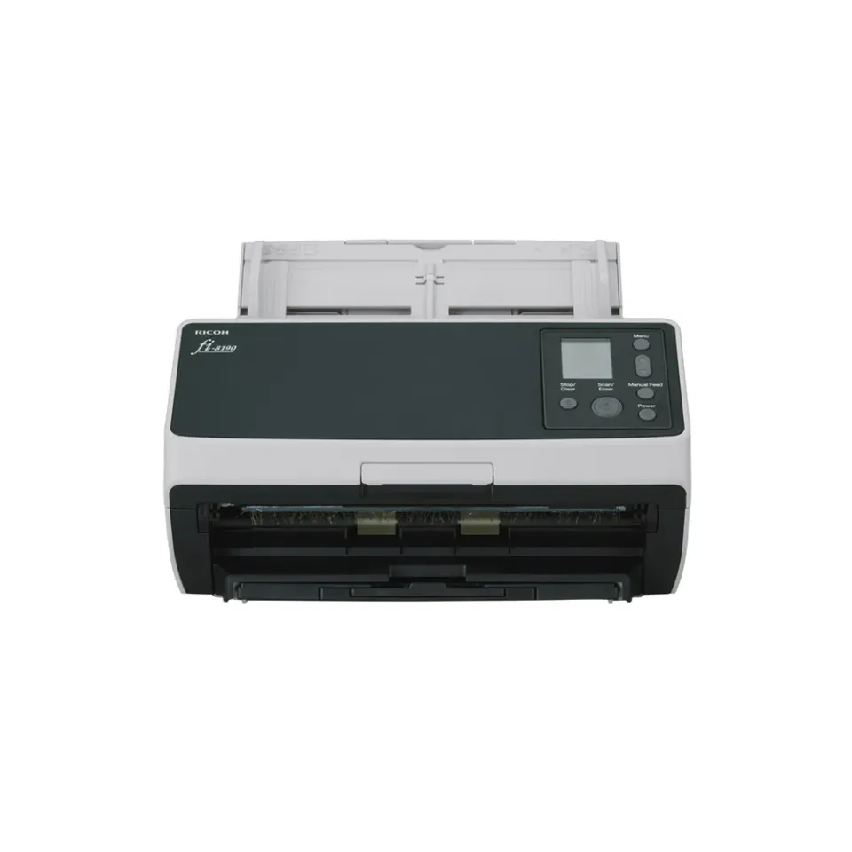 RICOH skener Fi-8190 A4, průchodový, 90ppm, 600dpi, LAN RJ45-1000, USB 3.2,ADF 100listů, 12000 listů za den