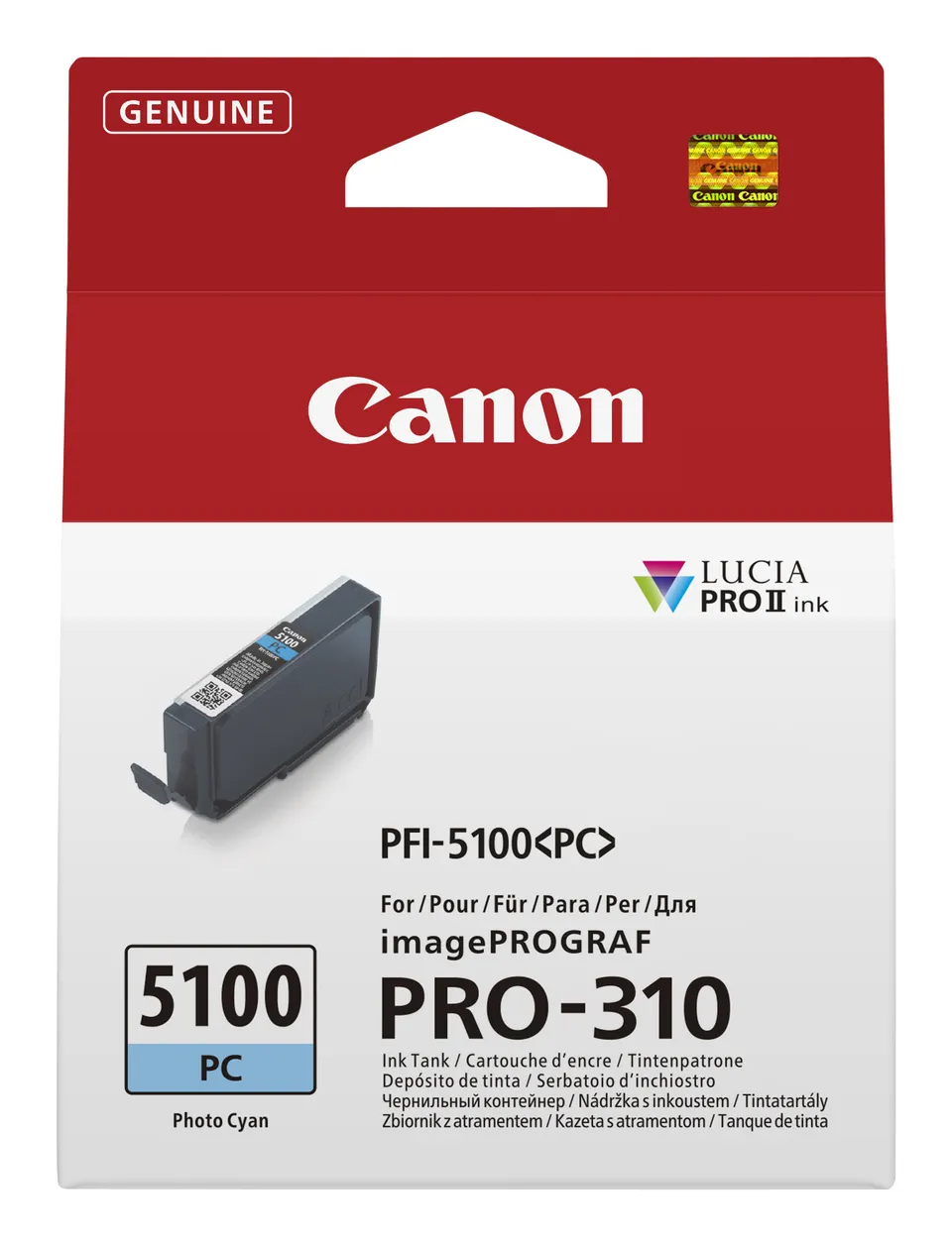 Canon cartridge PFI-5100PC Photo Cyan cartridge pro ImagePROGRAF PRO-310