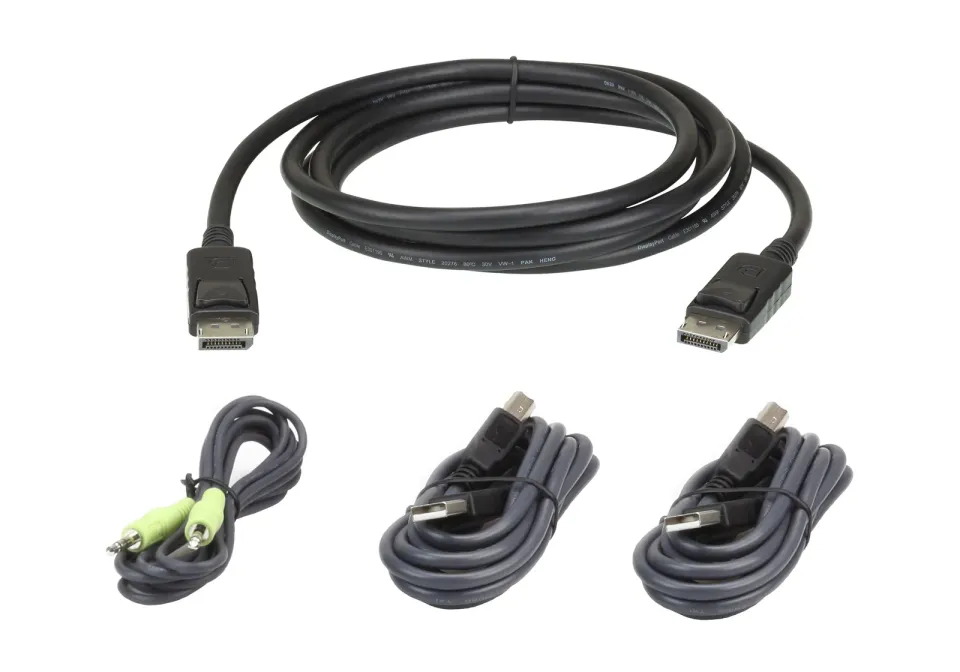 ATEN 3M USB DisplayPort Secure KVM Cable Kit
