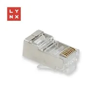 LYNX konektor STP Cat6a, 50µ, 100ks