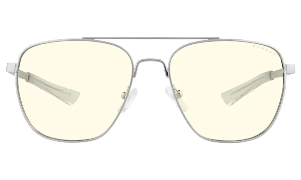 GUNNAR kancelářske/herní brýle MUSTANG CHROME čirá skla BLF 35 GUNNAR focus
