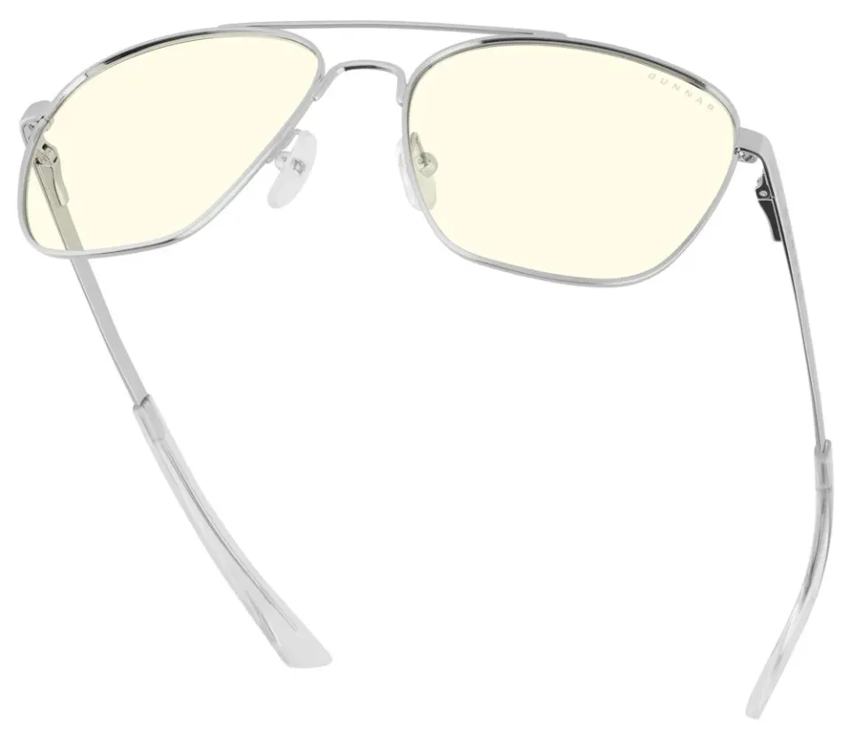 GUNNAR kancelářske/herní brýle MUSTANG CHROME čirá skla BLF 35 GUNNAR focus