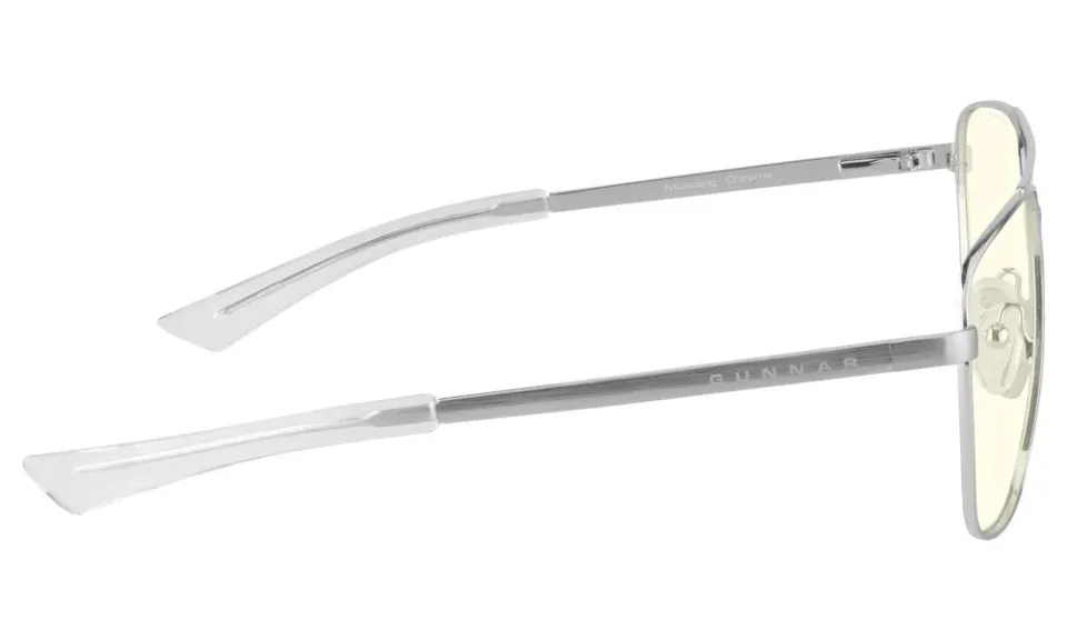 GUNNAR kancelářske/herní brýle MUSTANG CHROME čirá skla BLF 35 GUNNAR focus