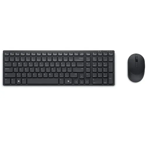 DELL KM555/ Maďarská/ bezdrátová tichá klávesnice + myš/ USB/ černá