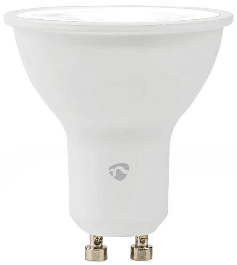 NEDIS chytrá LED žárovka/ Zigbee 3.0/ GU10/ PAR16/ 4,7W/ 230V/ 470lm/ teplá – studená bíla/ 2700–6500K/ RGB/ stmívatelná