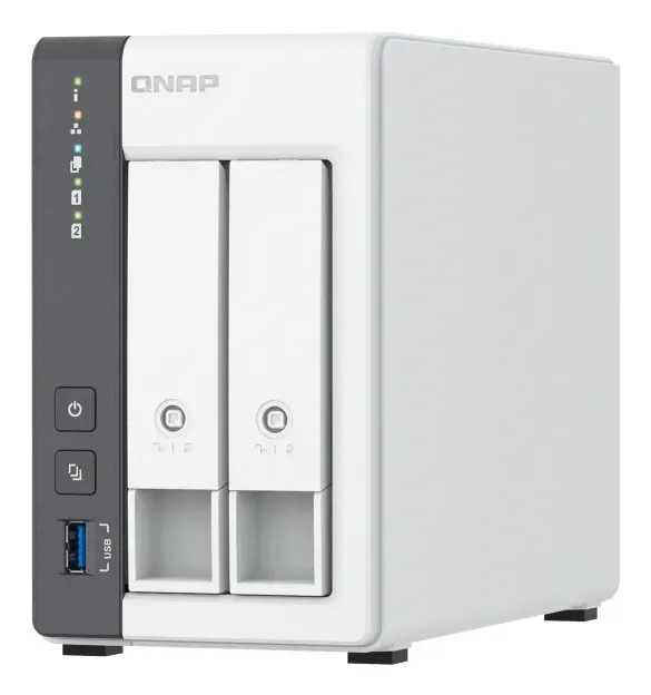 QNAP TS-216G TurboNAS server s RAID, 4xjádro 2.0GHz, fix 4GB DDR, pro 2x 3,5/2,5in SATA3 HDD/SSD (USB3.2g1 + 1xGLAN+1x2.5GLAN) datové úložiště