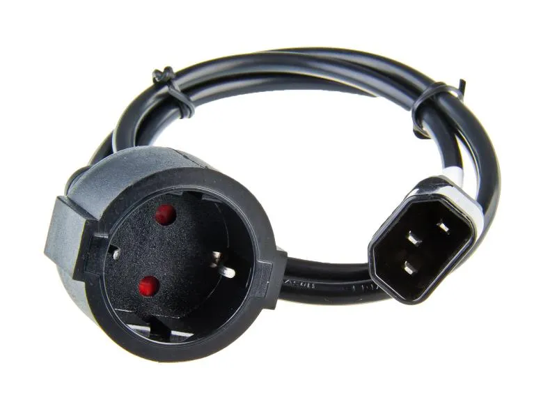 AVACOM Síťový kabel pro výstup UPS - redukce PC konektor (IEC C14) na zásuvku sc