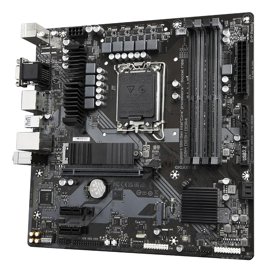 GIGABYTE MB Sc LGA1700 B760M DS3H DDR4, Intel B760, 4xDDR4, 1xDP, 1xHDMI, 1xD-Su