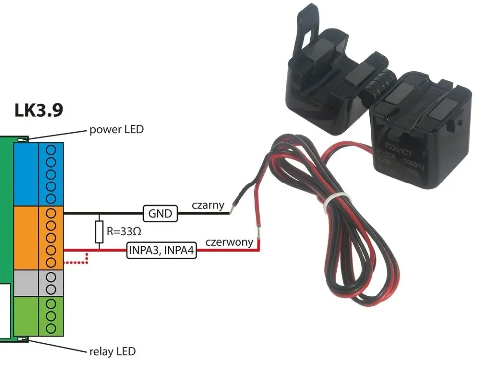 TINYCONTROL proudový senzor SCT do 32 A pro LAN ovladač LK3 a LK4
