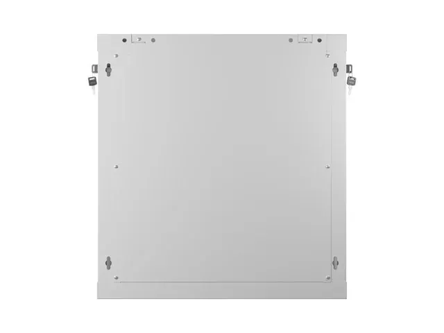 NÁSTĚNNÁ INSTALAČNÍ SKŘÍŇ 19" 12U 600X450 ŠEDÉ PERFOROVANÉ DVEŘE - PLOCHÉ BALENÍ