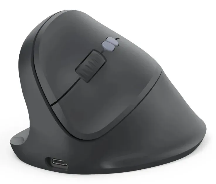 Hama vertikální ergonomická bezdrátová myš EWM-600L, pro leváky, nabíjecí, Multi Device