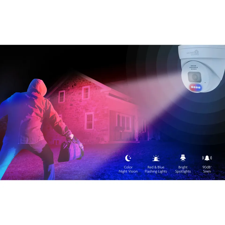 iGET HOMEGUARD HGNVK84804 - kamerový PoE set 2K NVR 8CH + 4x venkovní kamera se