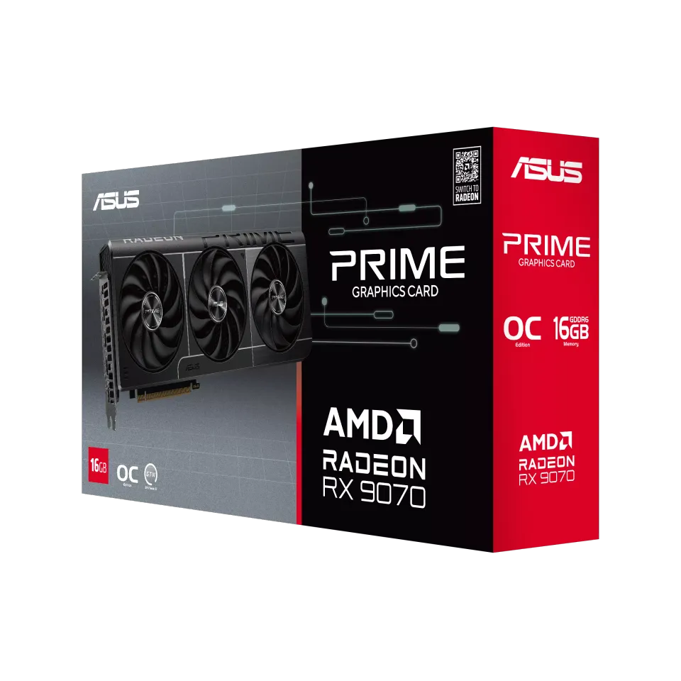 ASUS Prime Radeon RX 9070 EVO OC Edition 16GB GDDR6