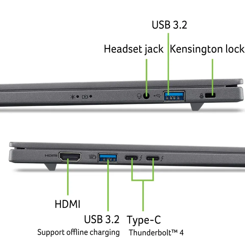 Acer Aspire 16 AI/A16-I71M-75KD/U7-355/16"/WUXGA/16GB/512GB/Intel int/W11H/Gray/2R