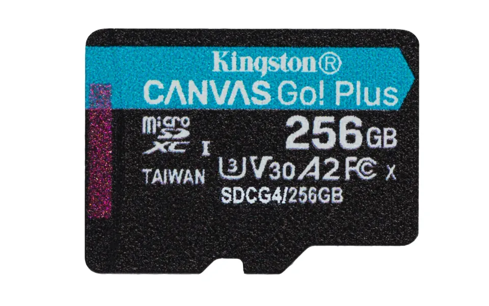 KINGSTON micro SD card SDXC 256GB Canvas Go! Plus + SD adaptér