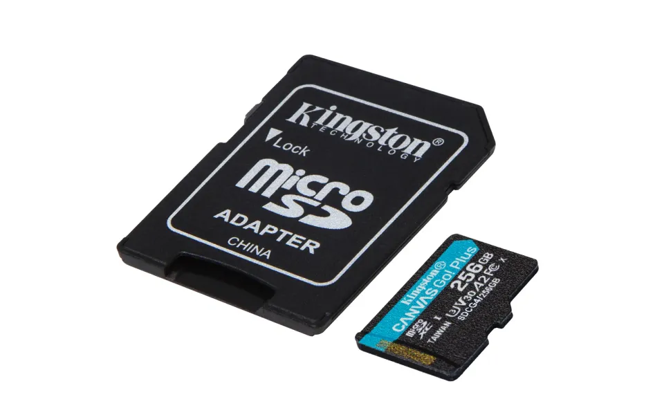 KINGSTON micro SD card SDXC 256GB Canvas Go! Plus + SD adaptér