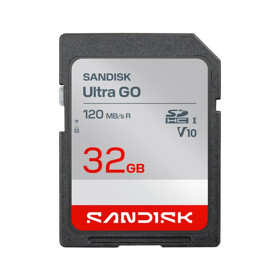 SanDisk Ultra GO SDHC UHS-I Card 32GB SD 120MB/s Read Full HD video