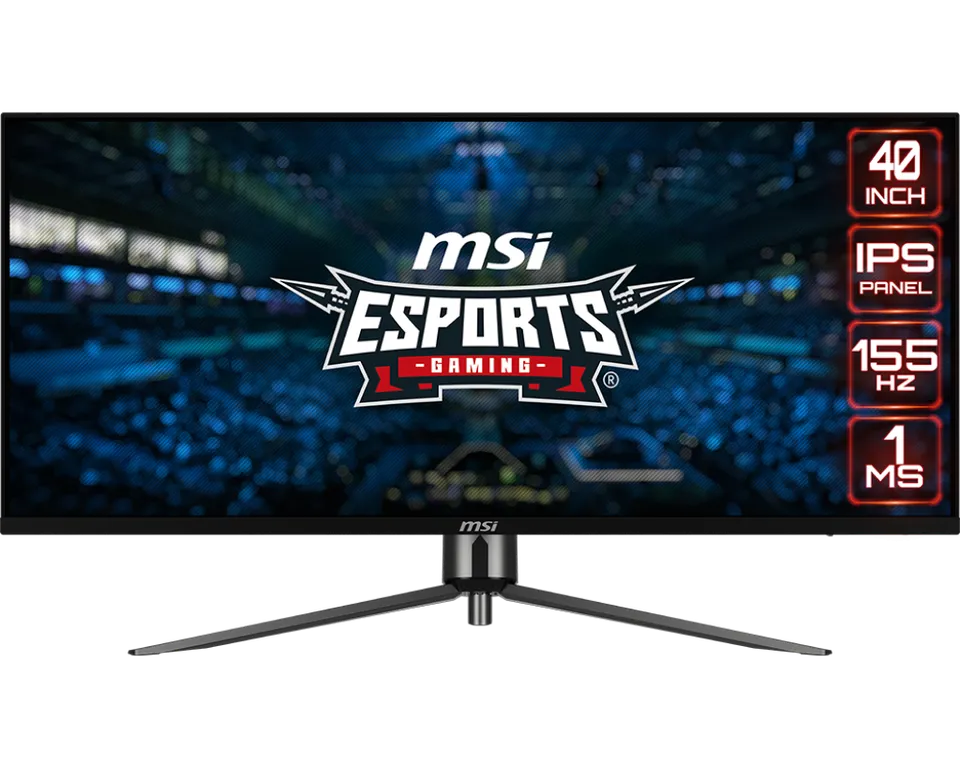 MSI Gaming monitor MAG401QR, 40" IPS/3440x1440 (UWQHD)/155Hz/1ms/DP/2xHDMI/3xUS
