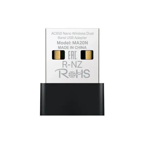 MERCUSYS MA20N - AC650 Bezdrátový dvoupásmový USB nano adaptér