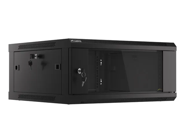 LANBERG RACKOVÁ SKŘÍŇ 19" PRO MONTÁŽ NA STĚNU 4U/600X600 (FLAT PACK) V2 ČERNÁ