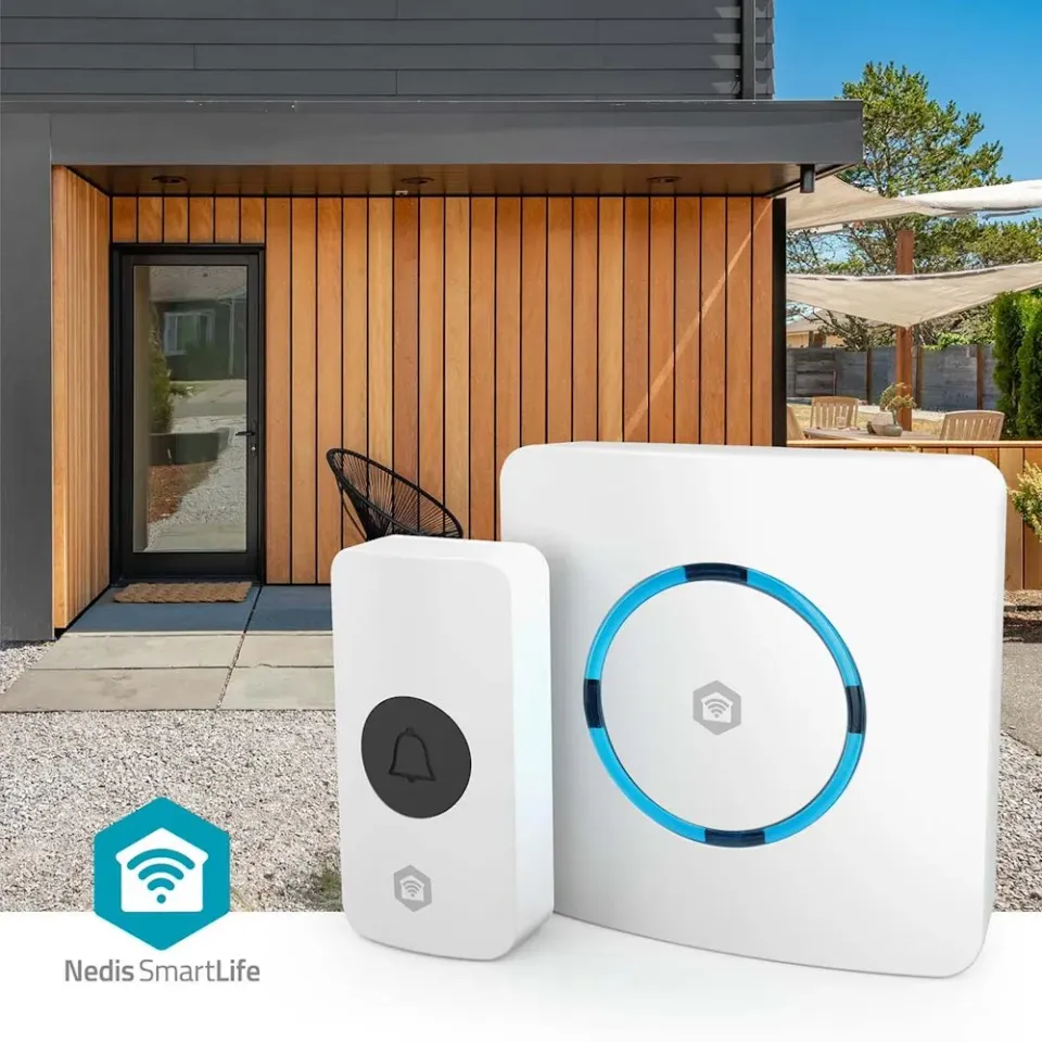 Nedis WIFIDB11CWT - SmartLife Zvonek| RF, frequency 433 Mhz / Wi-Fi | Síťové nap