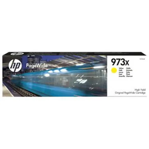 HP F6T83AE originální náplň žlutá č.973X velká (cca 7000 stran, yellow, pro PageWide Pro 477, Pro 452