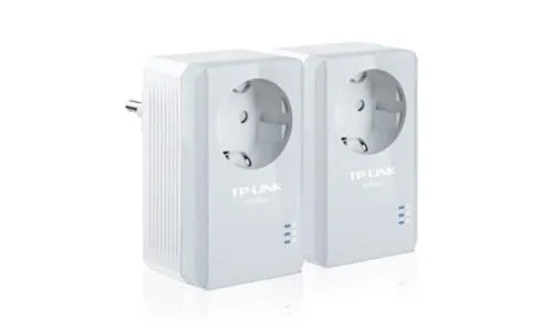 TP-LINK TL-PA4010P STARTER-KIT (sada 2 kusy) průchozí Powerline Ethernet adapter 500Mb/s , 2 kusy homeplug