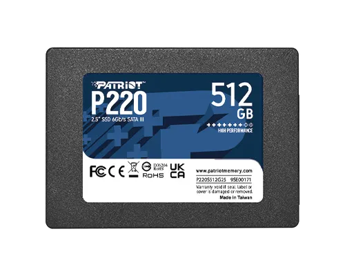 PATRIOT P220/512GB/SSD/2.5"/SATA/3R