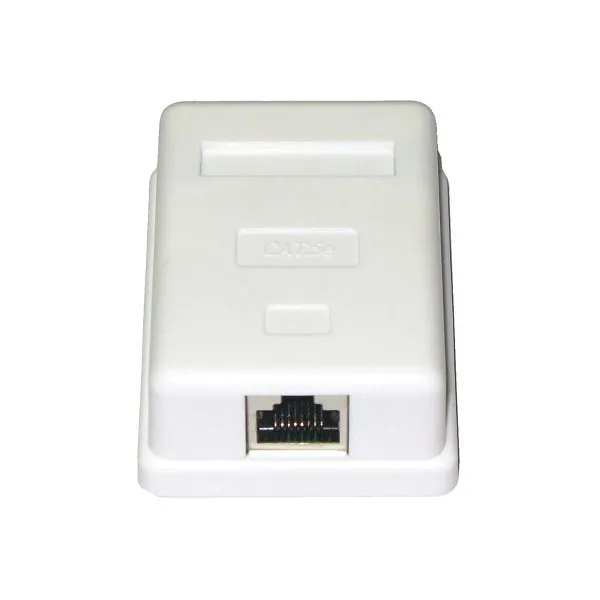 XtendLan Zásuvka 1x RJ-45, Cat5e, stíněná, na zeď, osazená