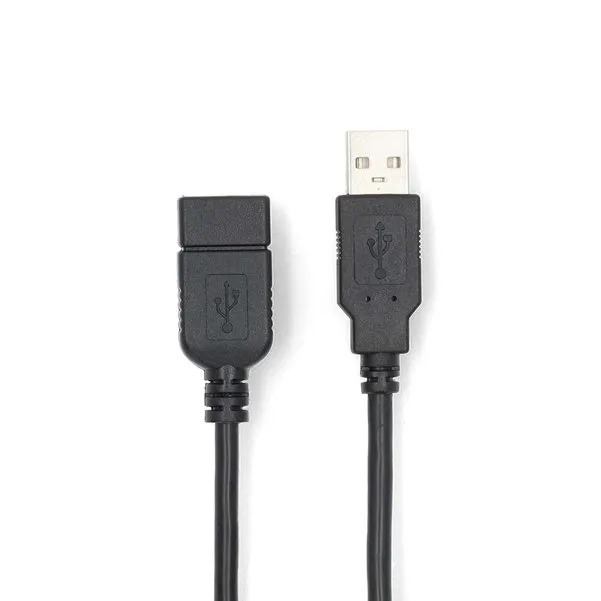Nedis CCGL60010BK20 - USB Kabel | USB 2.0 | USB-A Zástrčka | USB-A Zásuvka | 1.0