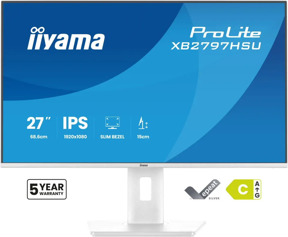 iiyama ProLite/XB2797HSU-W1/27"/IPS/FHD/120Hz/1ms/Bílá/5R