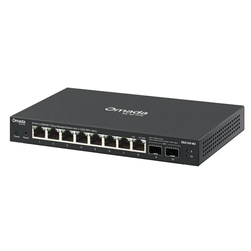 TP-LINK ES210X-M2 Omada 8portový 2.5G BASE-T Easy Managed switch se 2 sloty 10GE SFP+