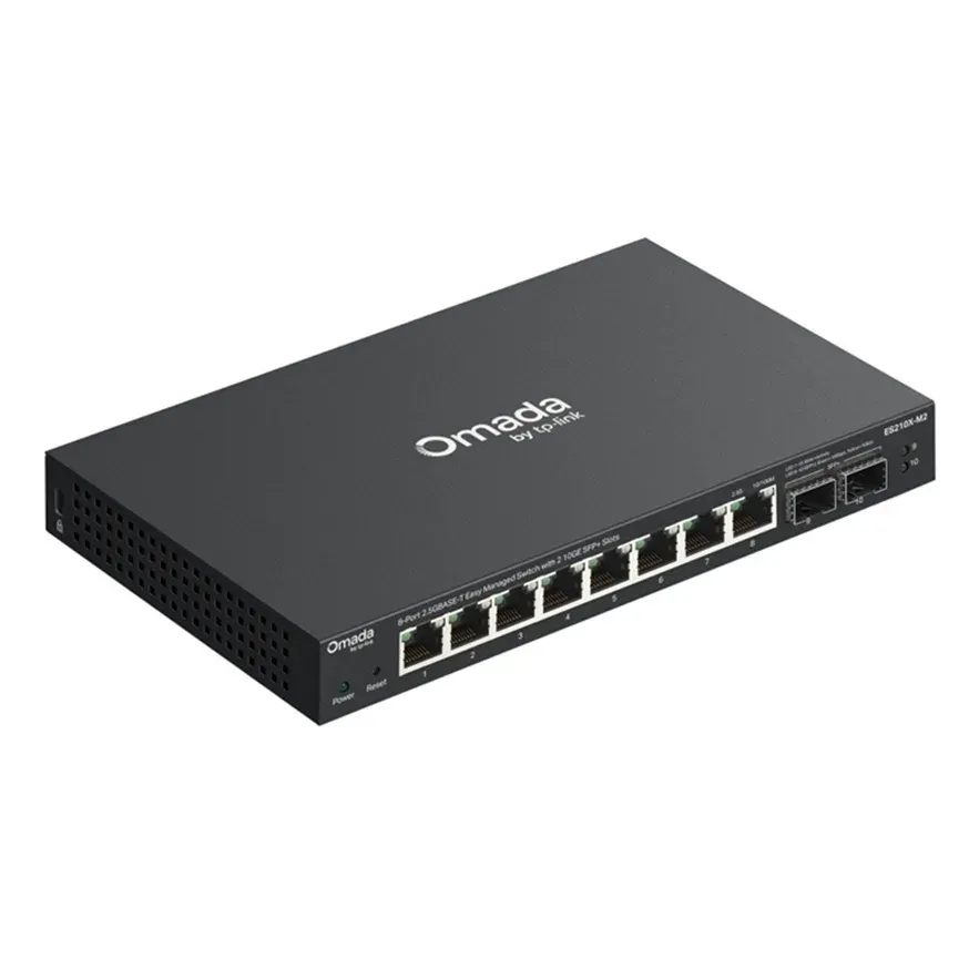 TP-LINK ES210X-M2 Omada 8portový 2.5G BASE-T Easy Managed switch se 2 sloty 10GE SFP+
