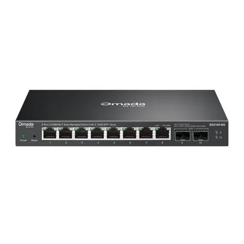 TP-LINK ES210X-M2 Omada 8portový 2.5G BASE-T Easy Managed switch se 2 sloty 10GE SFP+