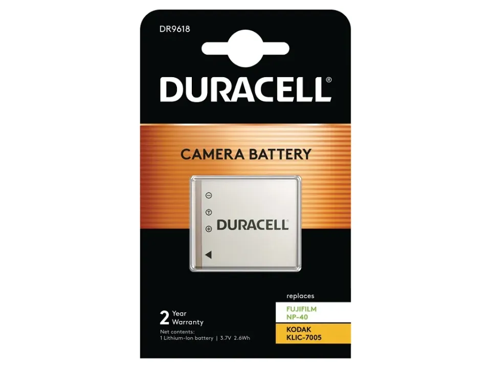 DURACELL Baterie - DR9618 pro Fujifilm NP-40, šedá, 650 mAh, 3.7V