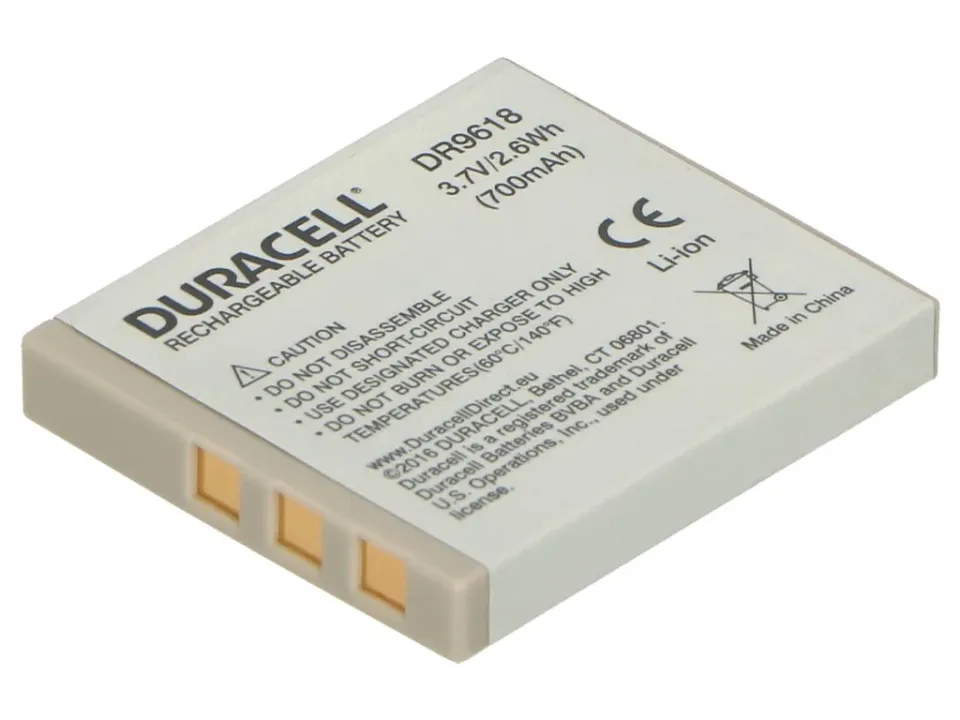 DURACELL Baterie - DR9618 pro Fujifilm NP-40, šedá, 650 mAh, 3.7V