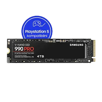 SAMSUNG 990 PRO 4TB PCIe 4.0 NVMe SSD M.2 PCIe 4.0 x4 NVMe 2.0 (čtení max. 7450MB/s, zápis max. 6900MB/s)