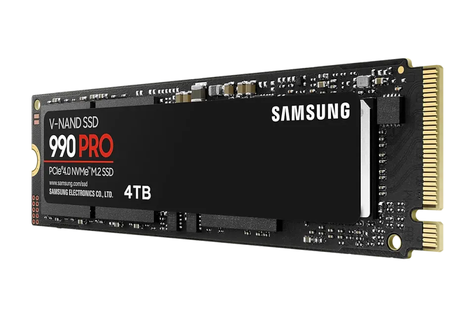 SAMSUNG 990 PRO 4TB PCIe 4.0 NVMe SSD M.2 PCIe 4.0 x4 NVMe 2.0 (čtení max. 7450MB/s, zápis max. 6900MB/s)