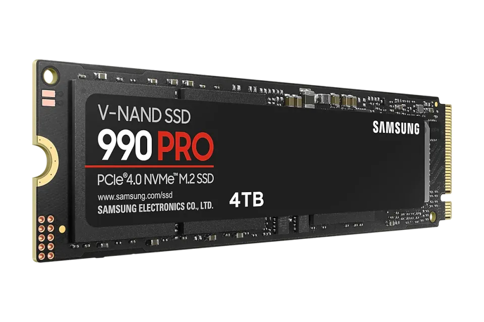 SAMSUNG 990 PRO 4TB PCIe 4.0 NVMe SSD M.2 PCIe 4.0 x4 NVMe 2.0 (čtení max. 7450MB/s, zápis max. 6900MB/s)